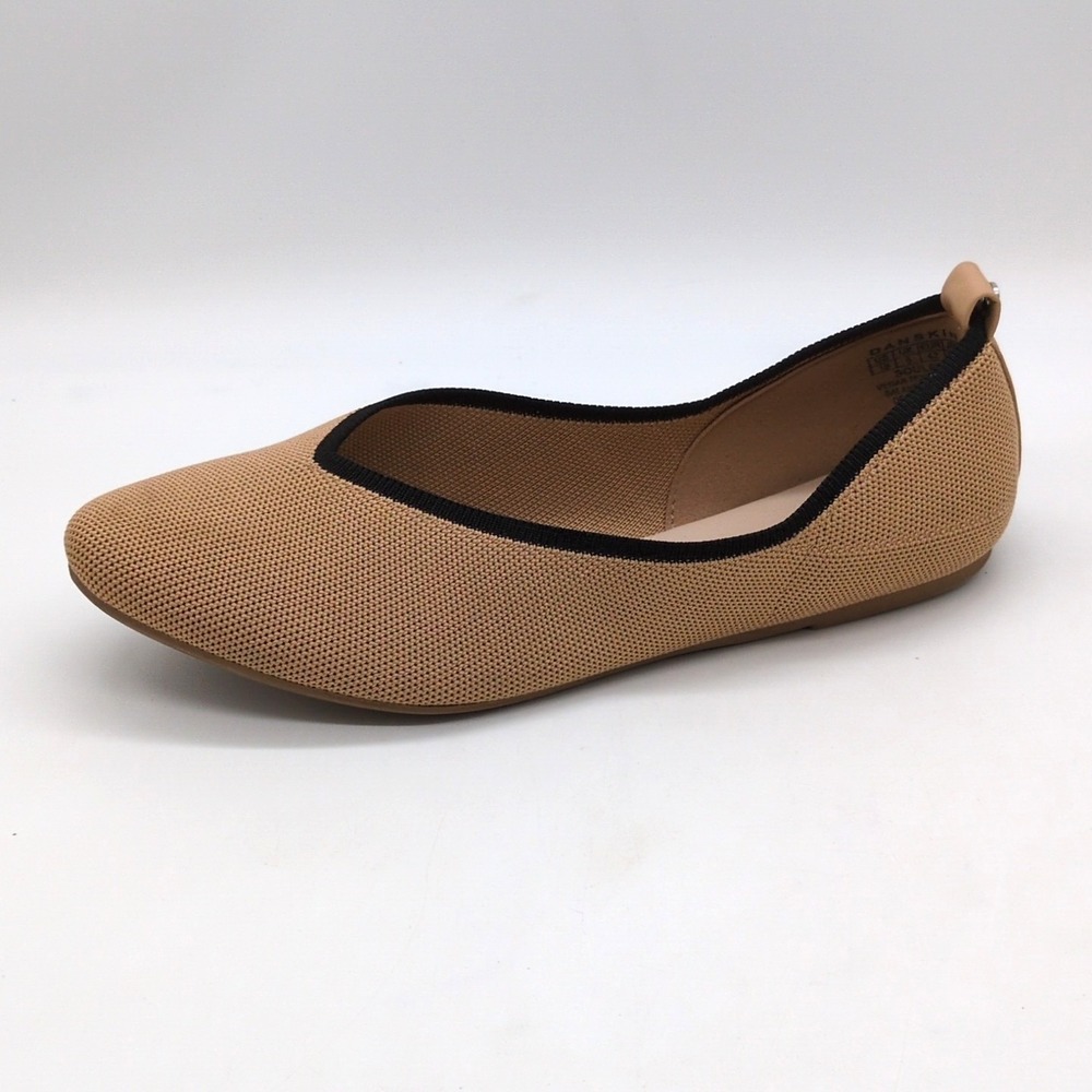 Danskin Shoes Womens Soulful Beige 10 Ballet Flats Slip On Vegan Comfort